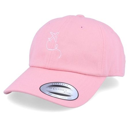 Bacpakr - Rosa adjustable Keps - Airplane Pink Dad Cap Adjustable @ Hatstore