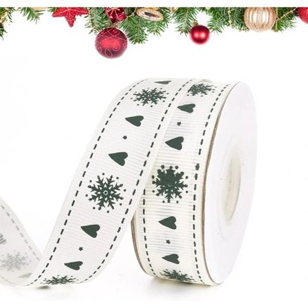 /EA/10 meter julebånd, 2 cm bredt Glædelig Jul-bånd til