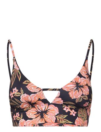 Hooked On Tropics V Neck Cami Black Billabong
