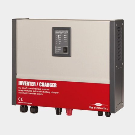 Invertteri / vaihtosuuntaaja laturilla TBS Powersine Combi, puhdas siniaalto, 24 V - 230 V, 2000 W