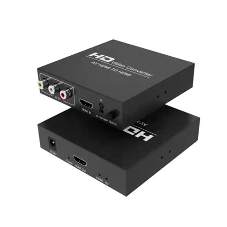 AV HDMI till HDMI CVBS Videokonverterare - 2 i 1 Switch med 4K-stöd, kompatibelt med äldre spelkonsoler och moderna skär