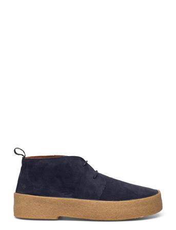 Org.132 Smq Desert Boots Snøresko Blå The Original Playboy