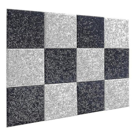 12 stk Akustiske Skumpaneler, Lyddempende Paneler med Skrå Kant, Akustisk Behandling Brukt