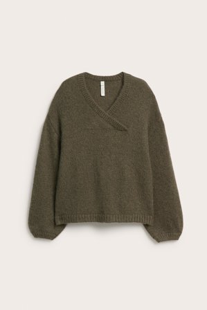 Kappahl | Sweter z mieszanki wełny | Ciemnozielony
