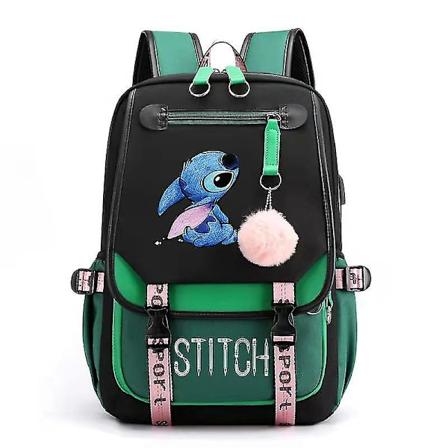 Ommeltu USB-ladattava koululaukku, reppu pojille ja tytöille Style 2