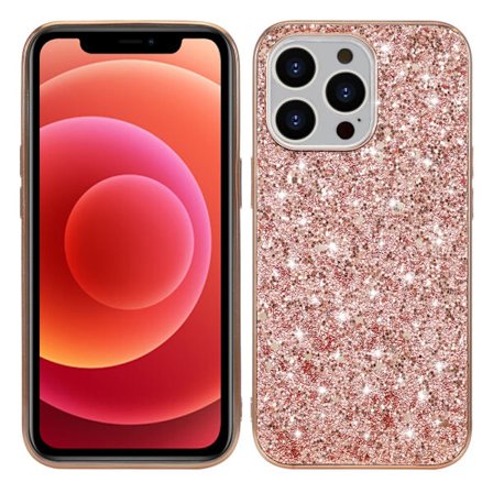 iPhone 13 Pro Skal Glitter Roséguld