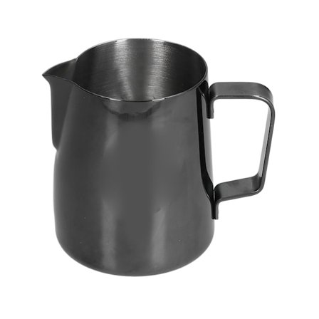 Musta 380 ml 304 ruostumattomasta teräksestä valmistettu kahvinvaahdotuskannu kotibaariin