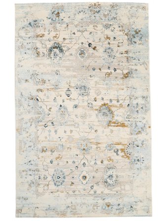 Ziegler Blond Beige Crema/Blu Chiaro Oeko-Tex Tappeto