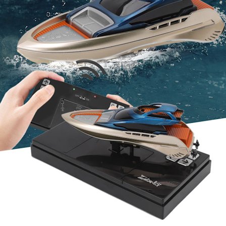 RC Båd Genopladelig Høj Hastighed Mini 2.4G Elektrisk Sportsbåd Fjernstyret Bådmodel Drengelegetøj-XS2-