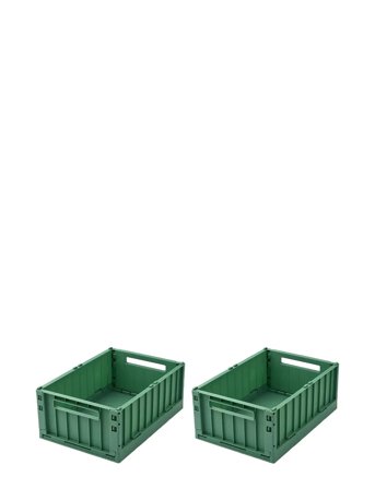 Liewood Weston Storage Box M 2-Pack - Green - ONE SIZE