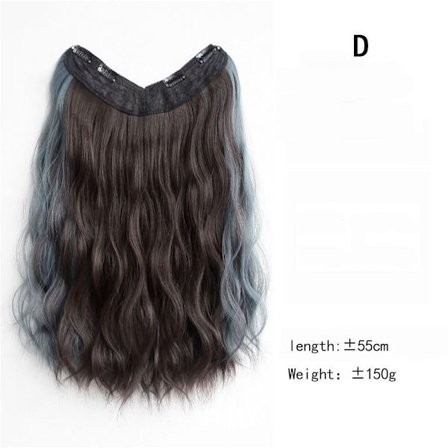 Farvehængende øreparyk Usynlig parykhår 55CMD D