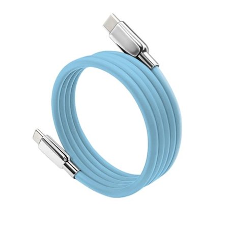 Silikon USB C till USB C Kabel 100W USB C Snabbladdningskabel Magnetisk