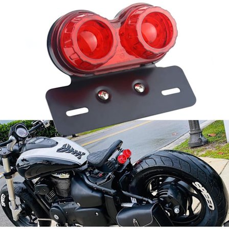 Universal 40 LED dobbelt motorcykel baglygte bremselys, blinklys