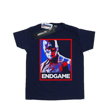 Marvel Mens Avengers Endgame Captain America Poster T-Shirt 4XL