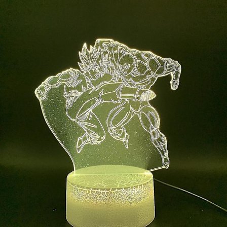 Dragon Ball 3d Liten Nattlampa Sun Wukong Led Nattljus