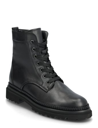Gabor Laced Ankle Boot - Black - 37.5
