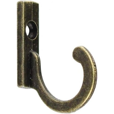 20 st Populära Väggmonterade Krokar för Hattar Jackor Förvaringskrokar Handdukar Nycklar Enkel Krok Mini Hemtillbehör Klädhängare Retro