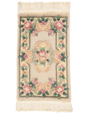 Tappeto Orientale Cinesi 90 Line 51X87 Beige/Marrone (Lana, Cina)