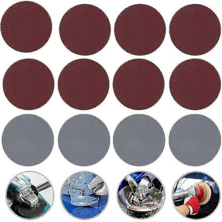 100 stk. 75 mm slibeskiver til Thisnde 80/100/180/240/600/800/1000/2000/3000 korn sandpapirsliber