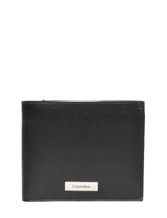 Plaque Billfold W/ Coin Beige Calvin Klein