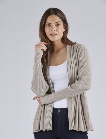 FREE/QUENT Cardigan From Freequent In A Soft Material With An Elegant Texture. The Cardigan - Beige - S