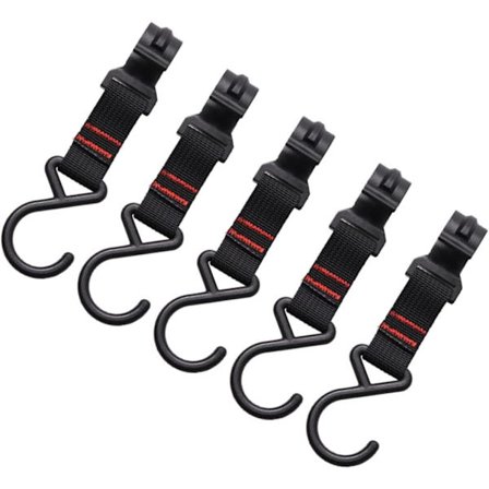 Stykker Hook Up Camping Krog Udendørs Tilbehør Hængende Plantekroge Campingudstyr Snor Udendørs Hængende Krog Hænger Sort Polyester