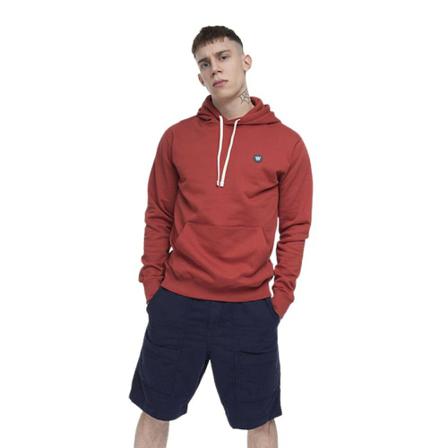 Wood Wood Bluza Ian Hoodie Rust , Rood , Heren , Maat: L