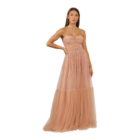 Elisabetta Franchi Maxi Dresses , Roze , Dames , Maat: S Maxi jurken