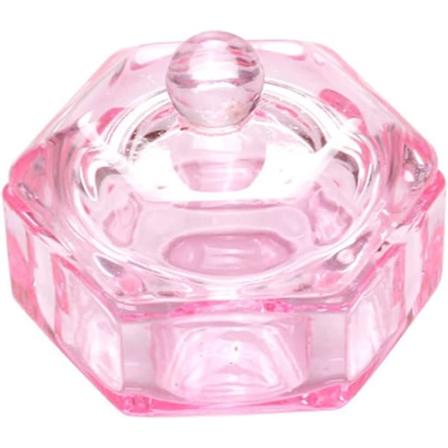 Hexagonal Dappen Dish Cup Crystal Bowl Cup Acrylic Liquid Monomer Glass Nail Art Powder Glassware Tool för Nail Art Mani