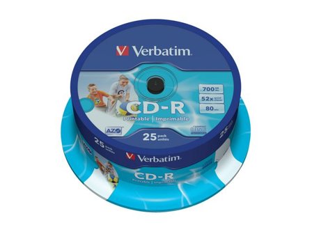Verbatim CD-R 700 MB, 52X spindel 25/fp - Lyreco - Datorprodukter - Lagring - CD-skivor