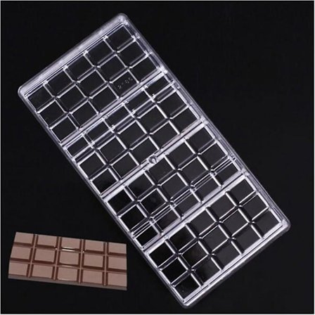 Håndlaget sjokoladebarform 3D klar polykarbonat sjokoladeform gelégodteri