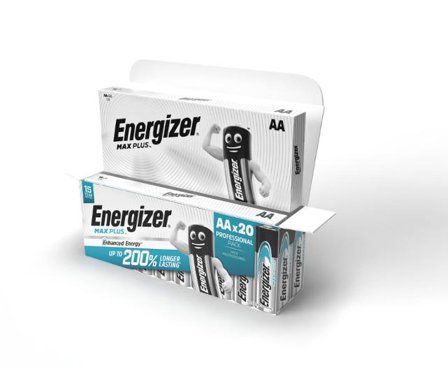 ENERGIZER Batteri Max Plus AA 20/fp - Lyreco - Kontorsmaskiner - Batterier - AA