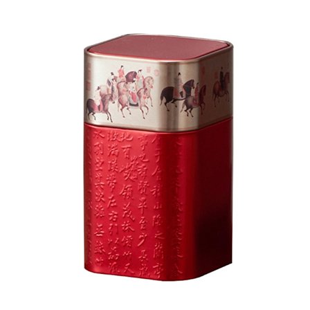 Bärbar Liten Te Förpackningslåda Mini Tom Teplåtsburk Vintage Plåtbehållare Te Förseglingsburk Fuktsäker