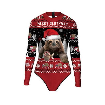 Dame Ett Stykke Badedrakter Morsomme Julebadedrakter Badetøy Monokini