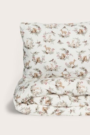 Newbie | Komplet pościeli z motywem Bożego Narodzenia 140x200 Offwhite ONE SIZE | Offwhite