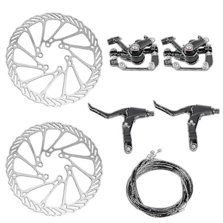 Justerbar Cykel Skivbroms Bakre Skivrotor Vevkabel Kit För Mountainbike