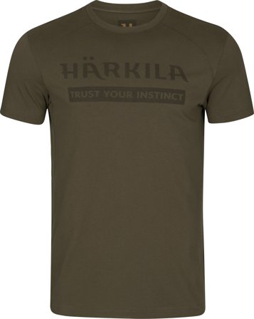 Härkila Logo S/S T-shirt paita, Willow Green