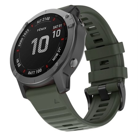 Garmin Fenix 7X Klockarmband i Silikon - Grön