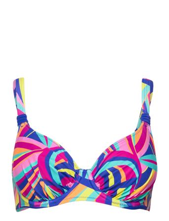 Full Cup Bikini Top Swimwear Bikinis Bikini Tops Wired Bikinitops Multi/patterned Wiki