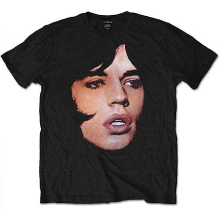 The Rolling Stones Unisex Adult Mick Portrait T-Shirt XL Svart