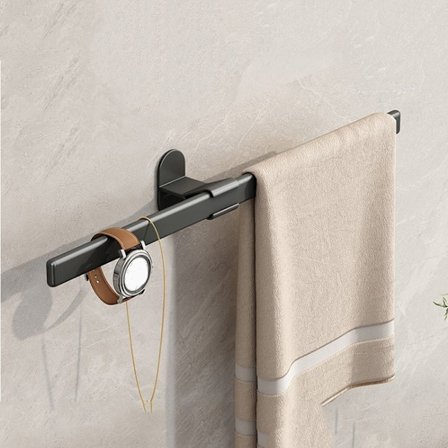 30cm/40cm Håndklestativ Klesholder SORT 40CM