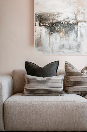 Zelected by Houze - Indrammet lærred Venezia Fog - Beige - Billeder - Fra Homeroom