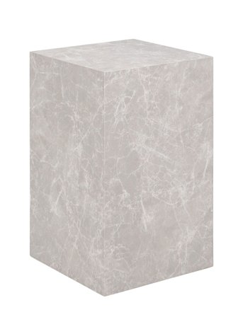 House Nordic Sia - Side Table, Marble Look, Beige, 30X30X50 Cm - Grey - ONE SIZE