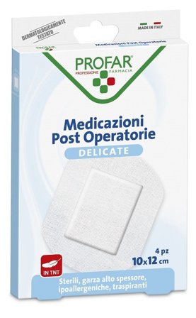 Medicazione Post Operatoria Sterile Garza Antiaderente 10x12 cm 4