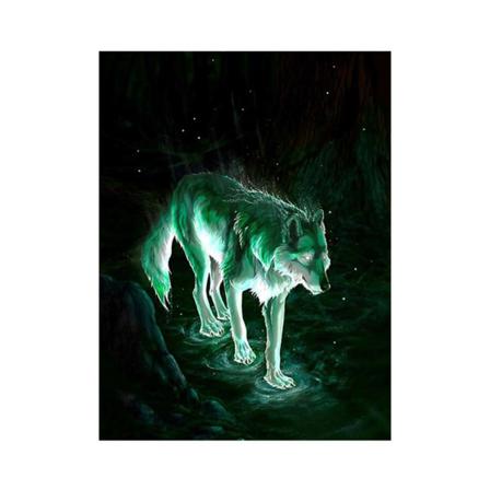 5d Night Wolf Rhinestone Cross Stitch Diy Crystal