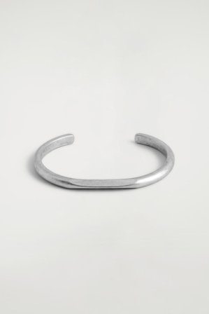 COS Faceted Cuff in Silver - Men