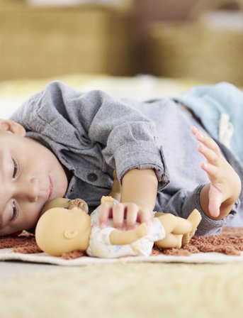 Corolle Corolle Mini Calin Docka, Brunögd, 20 Cm - Multi/patterned - 20 CM