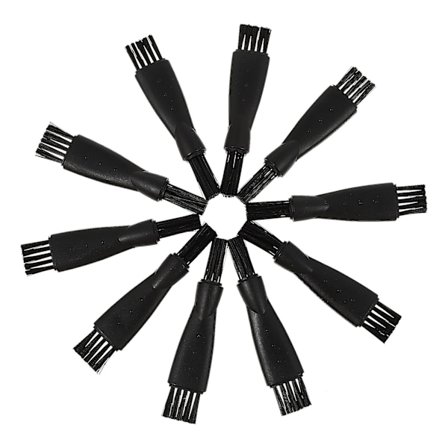 10 stk Elektriske barbermaskiner Menn Dobbeltsidig Trimmerbørste Elektrisk barberbørste Rengjøringsbørste Barberbørste Elektrisk 