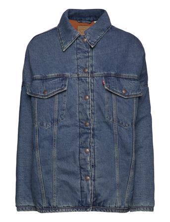 Fly Trucker Z7904 Medium Indig Dongerijakke Denimjakke Blå LEVI ́S Women*Betinget Tilbud