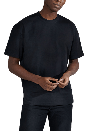 Bread & Boxers Heavy Tee T-shirts Herr Svart XL